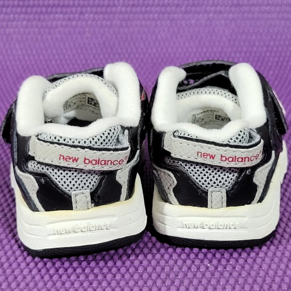 New Balance Kids 485 Black/Grey Sneakers - Baby Size 3 - Picture 4 of 7